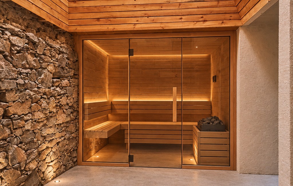 Sauna a původní atmosféra.